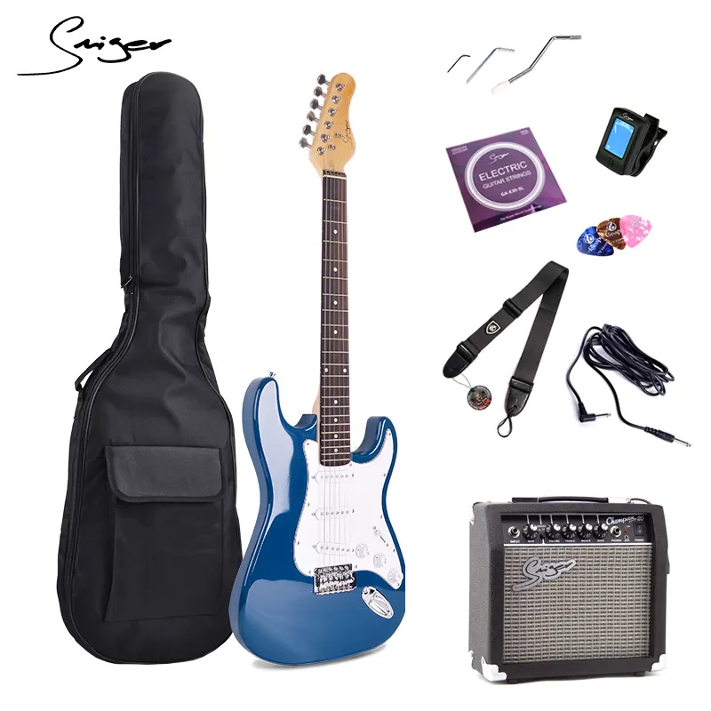 Smiger L-G1M ST Electric Guitar Bundle